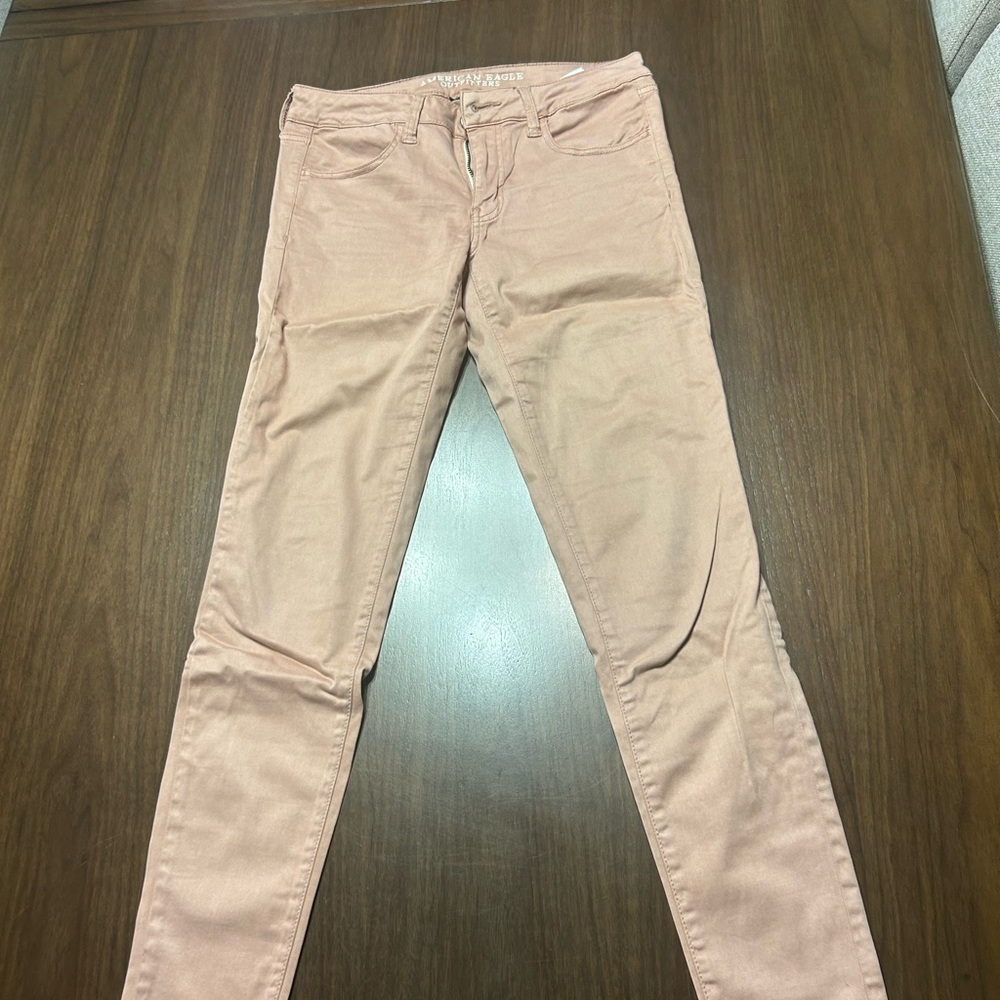 American Eagle Outfitters Pink Skinny Jeans Fashion-Forward